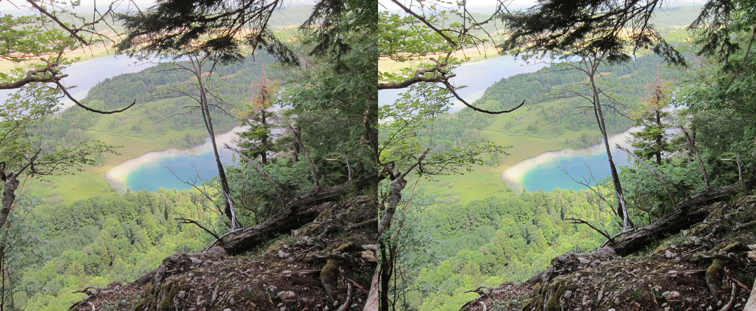 Crête vers le belvédère des quatre lacs