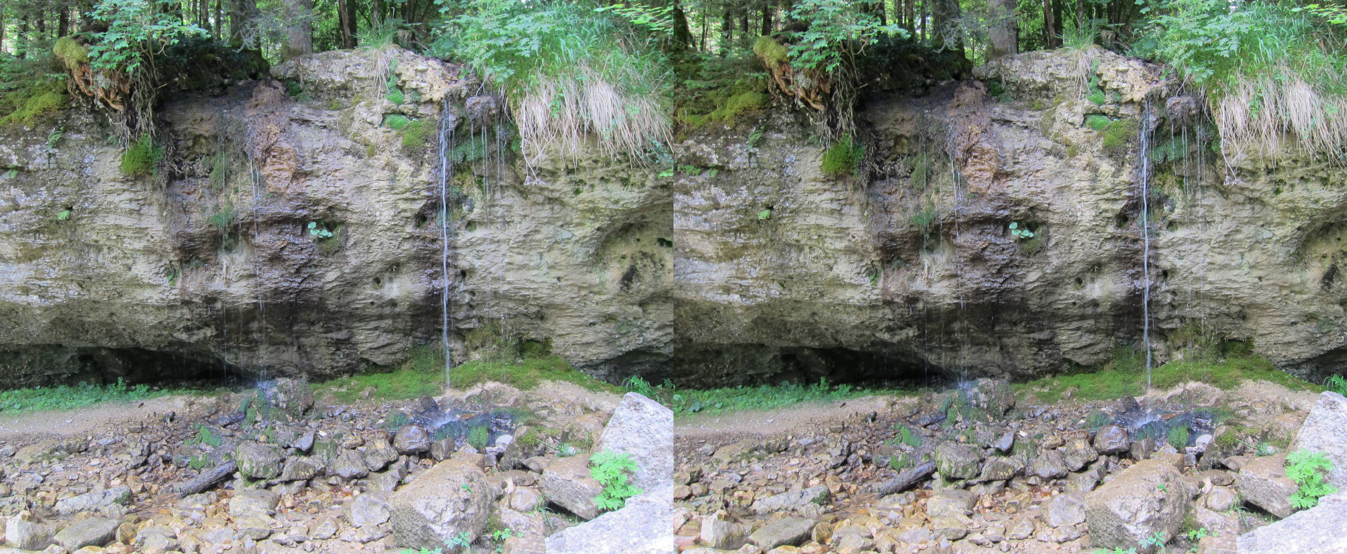 Cascades du Hérisson par temps très sec