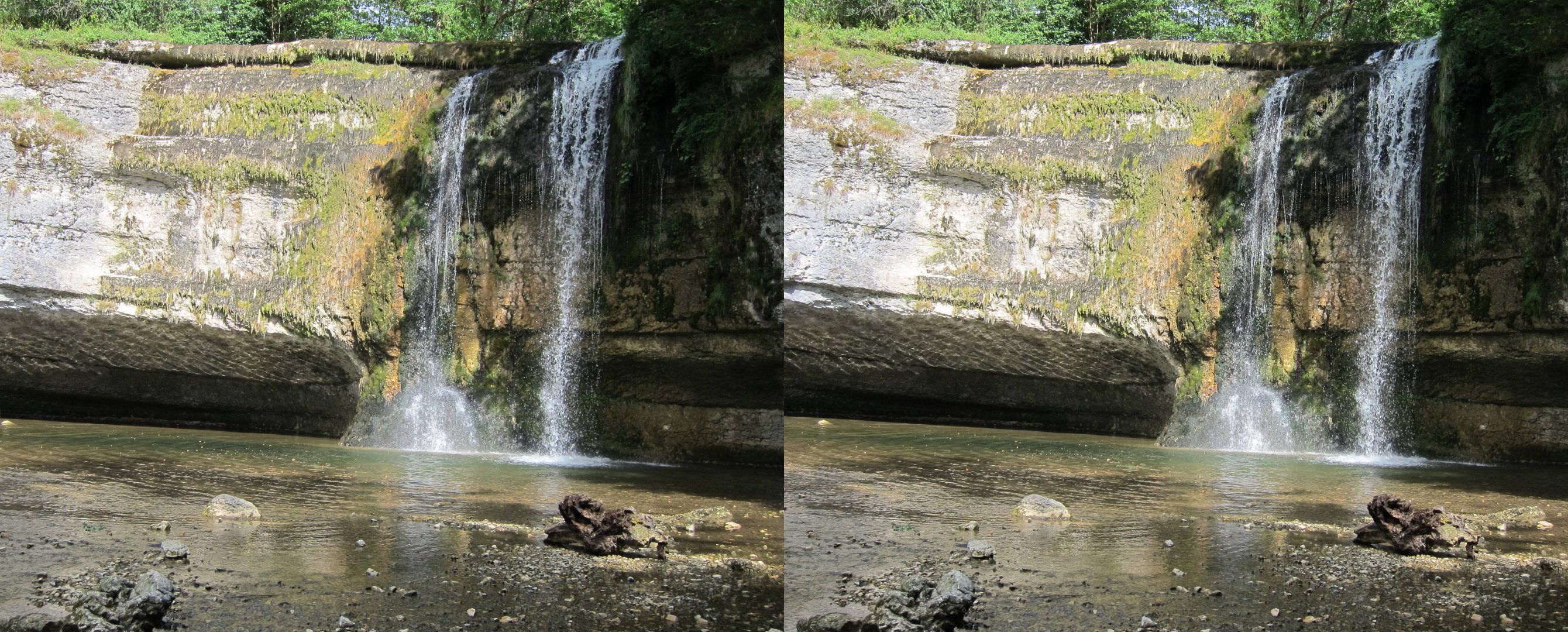 Cascades du Hérisson par temps très sec