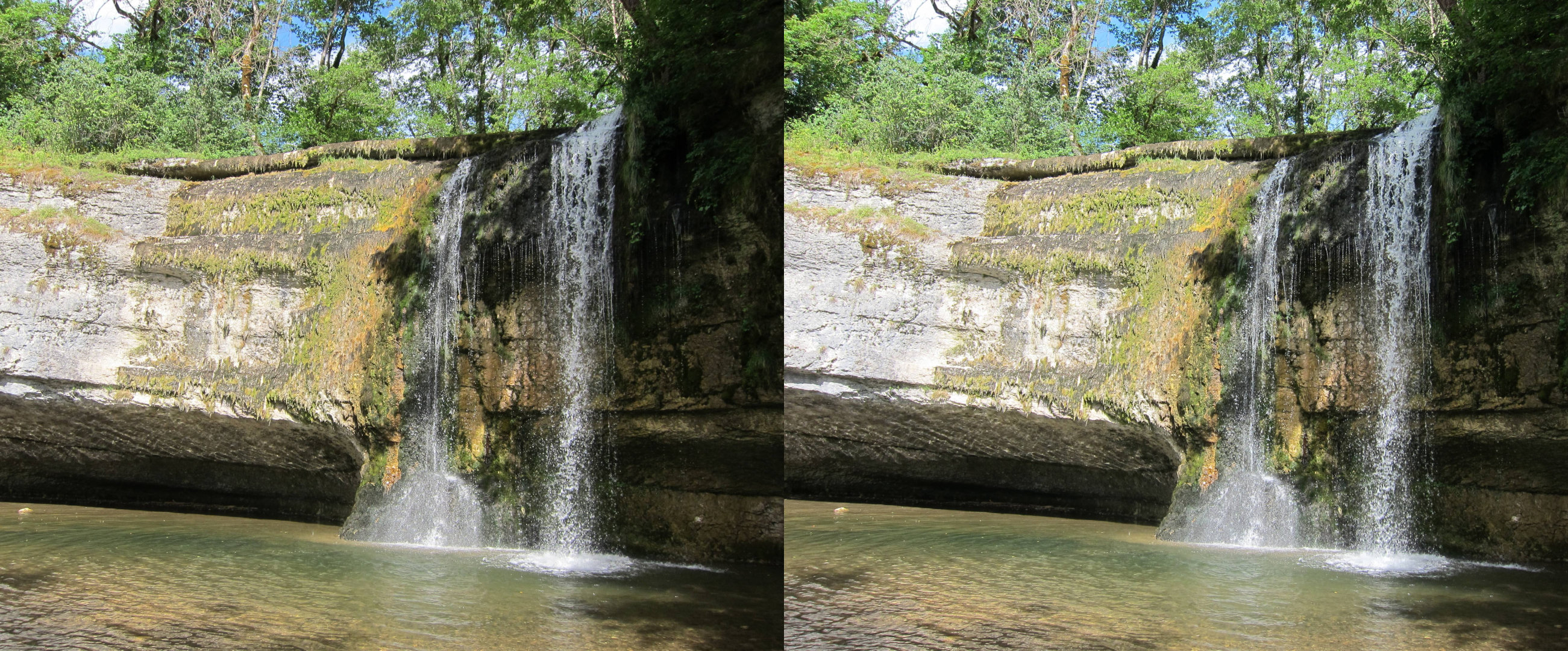 Cascades du Hérisson par temps très sec