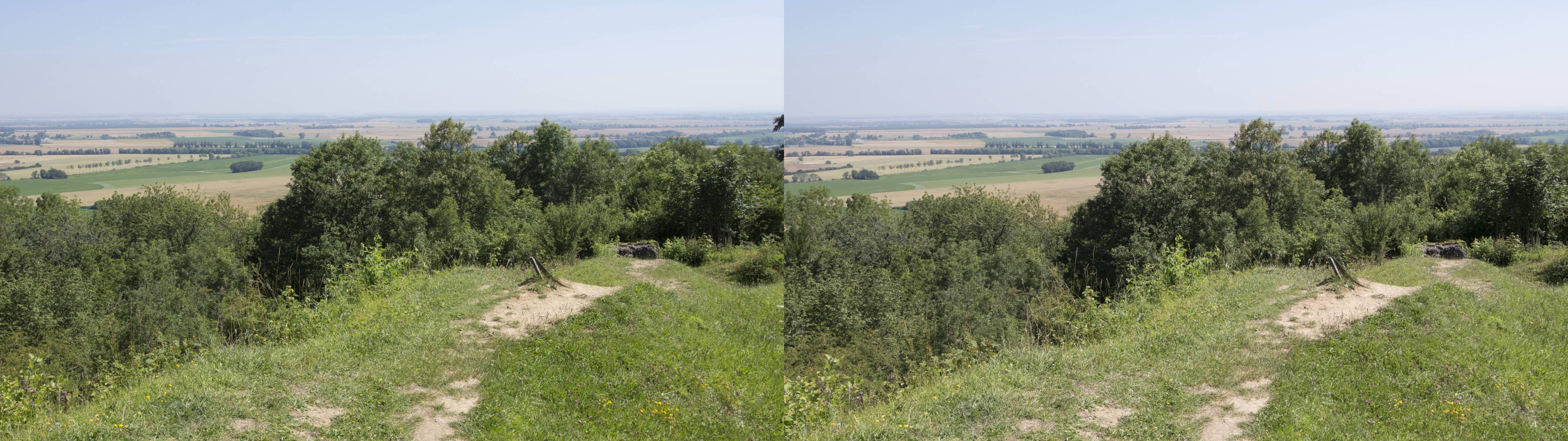 Colline stratégique dominant la plaine