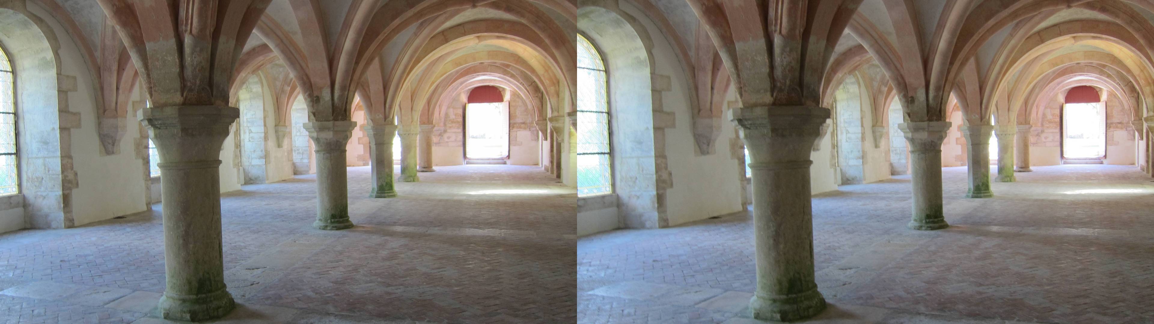Salle capitulaire de l'abbaye de Fontenay