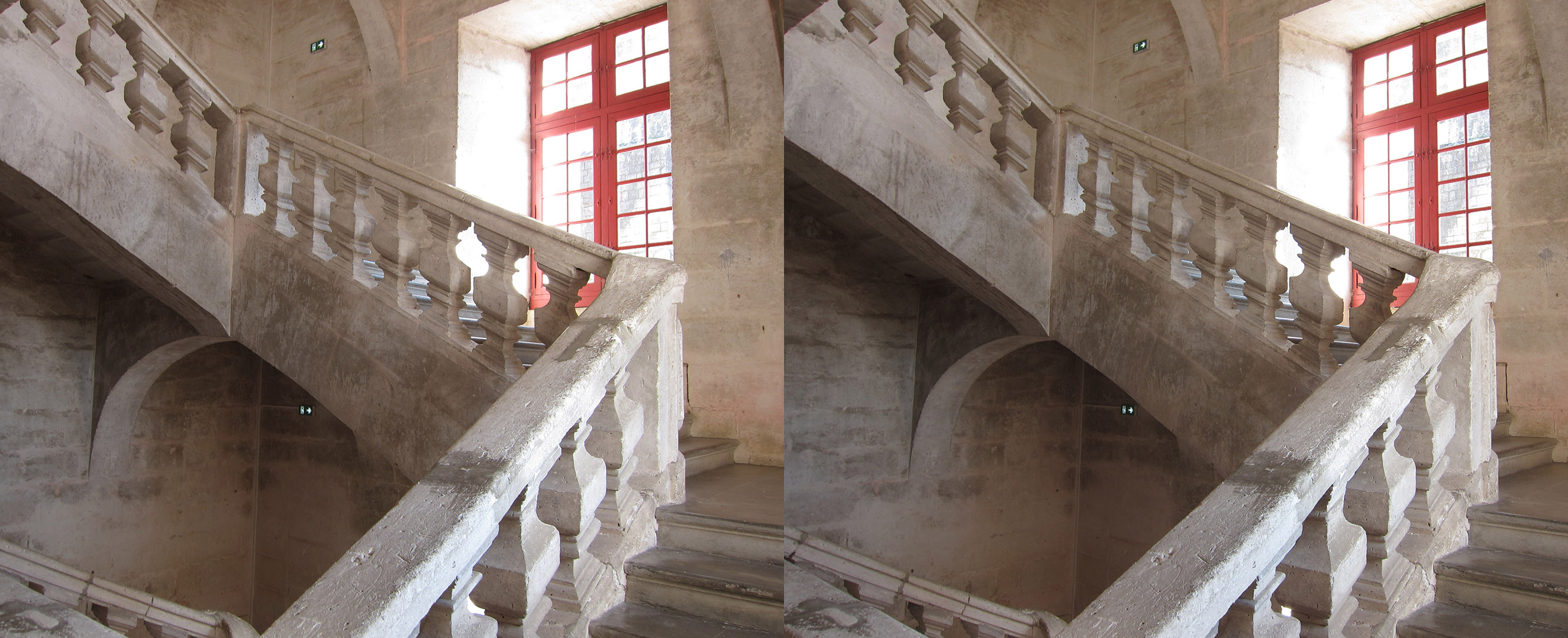 Abbaye de Brantôme, l'escalier