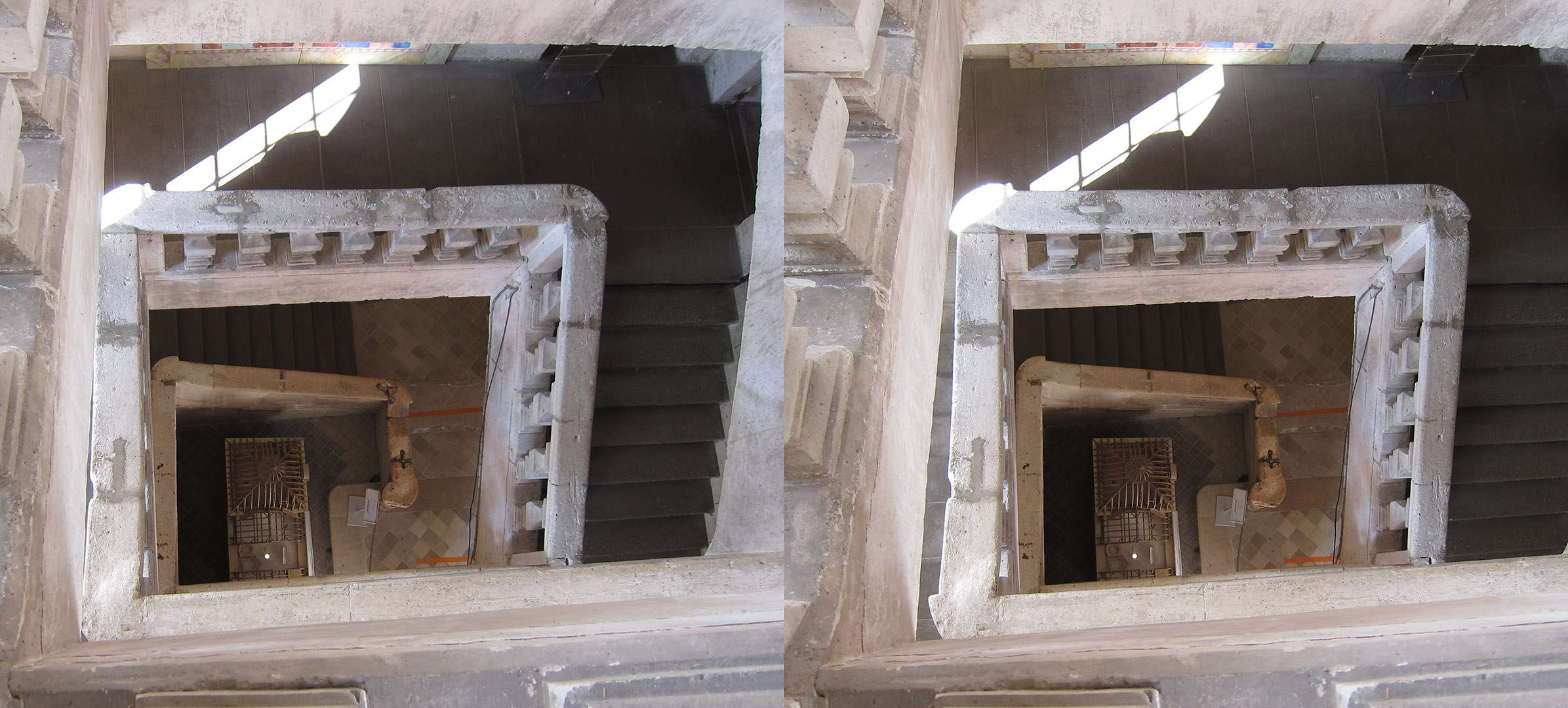 Abbaye de Brantôme, l'escalier