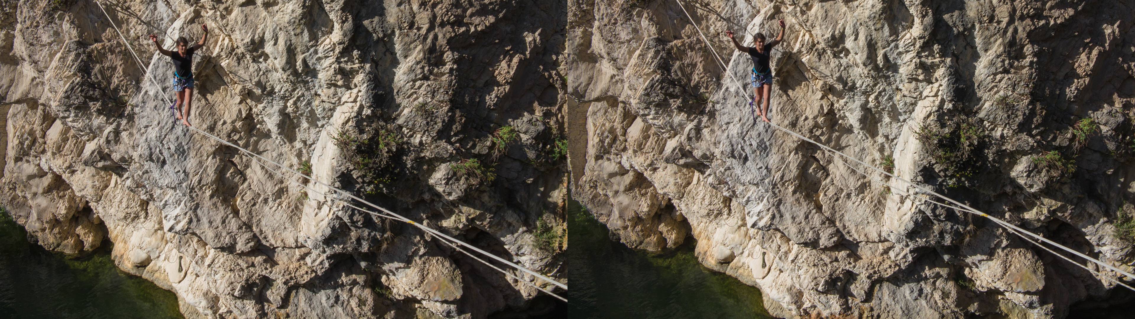 Highline à Pont en Royans avec Caroline Rivier