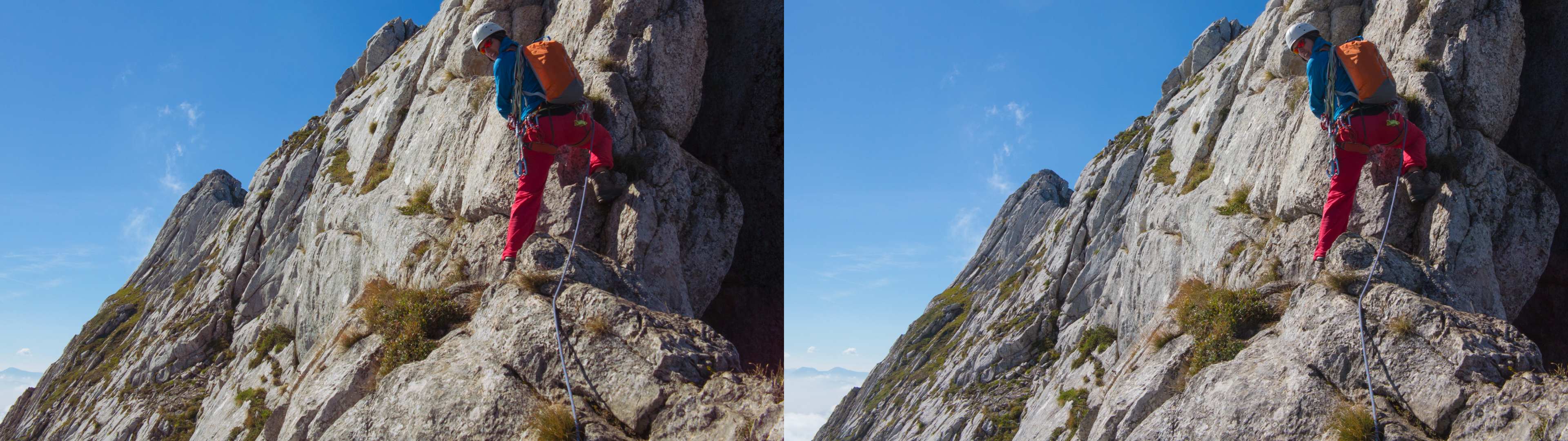 Départ de l'escalade