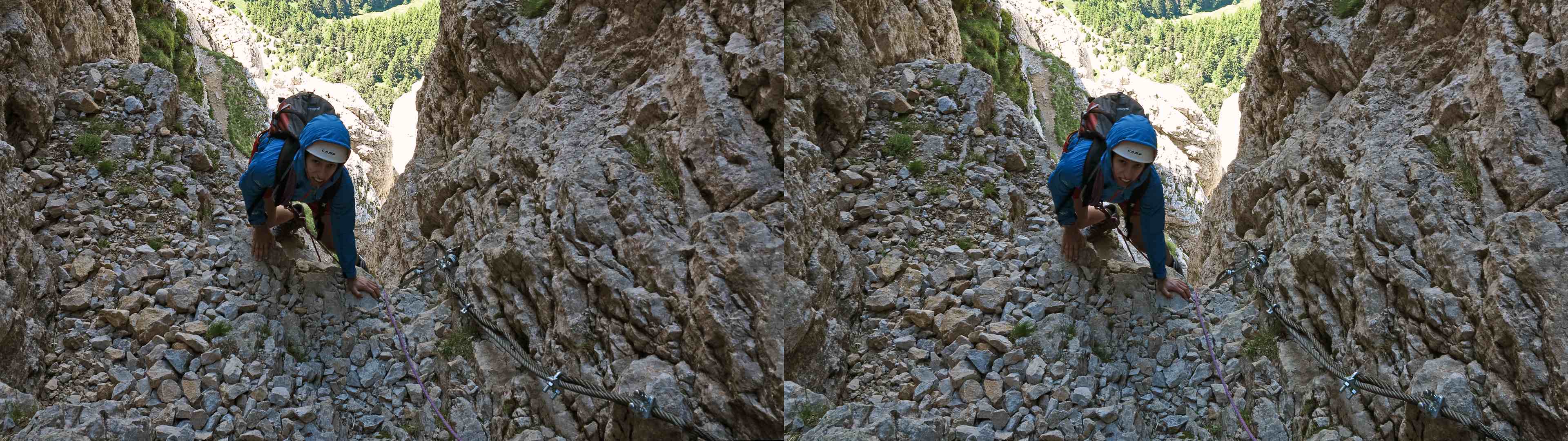 Escalade de la cheminée finale