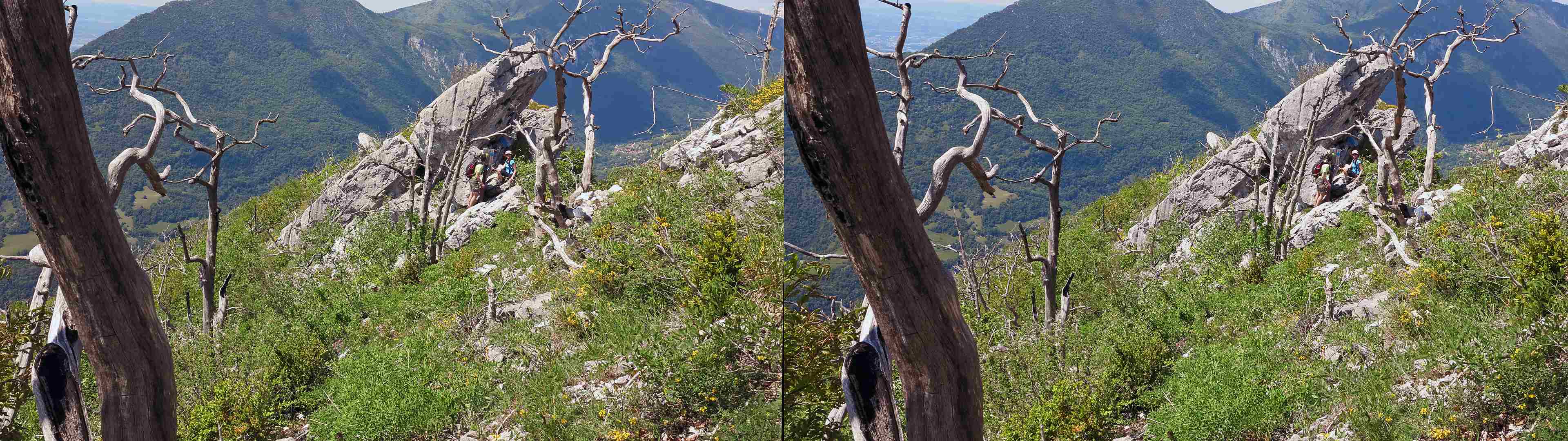 Sentier avant le couloir de Clémencière.