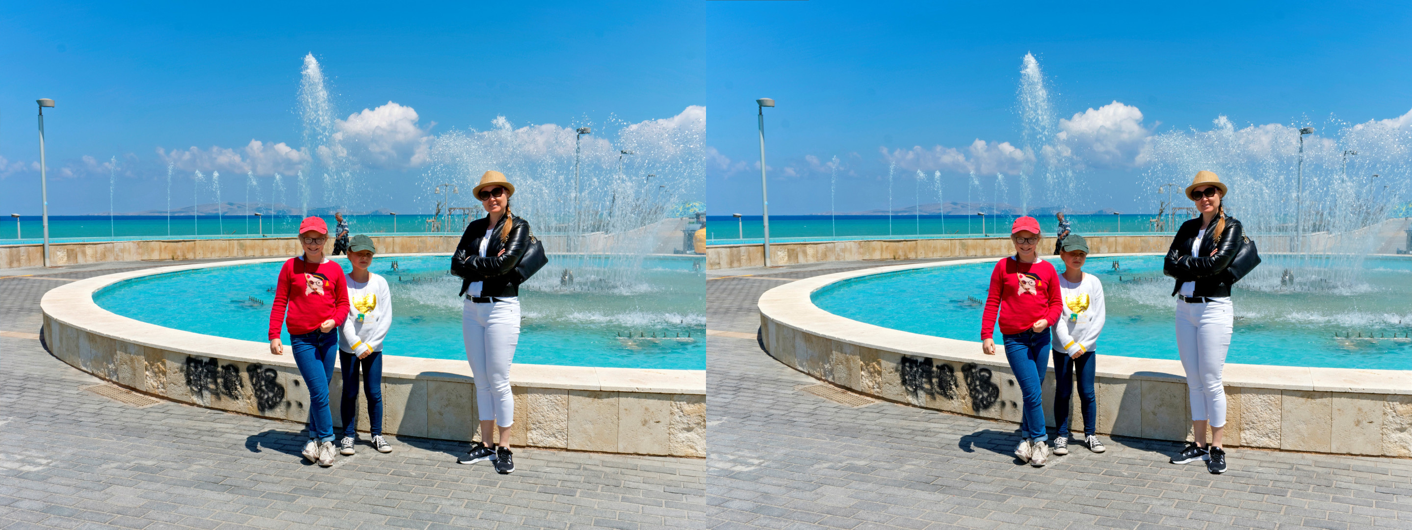 Portaits avec jets d'eaux