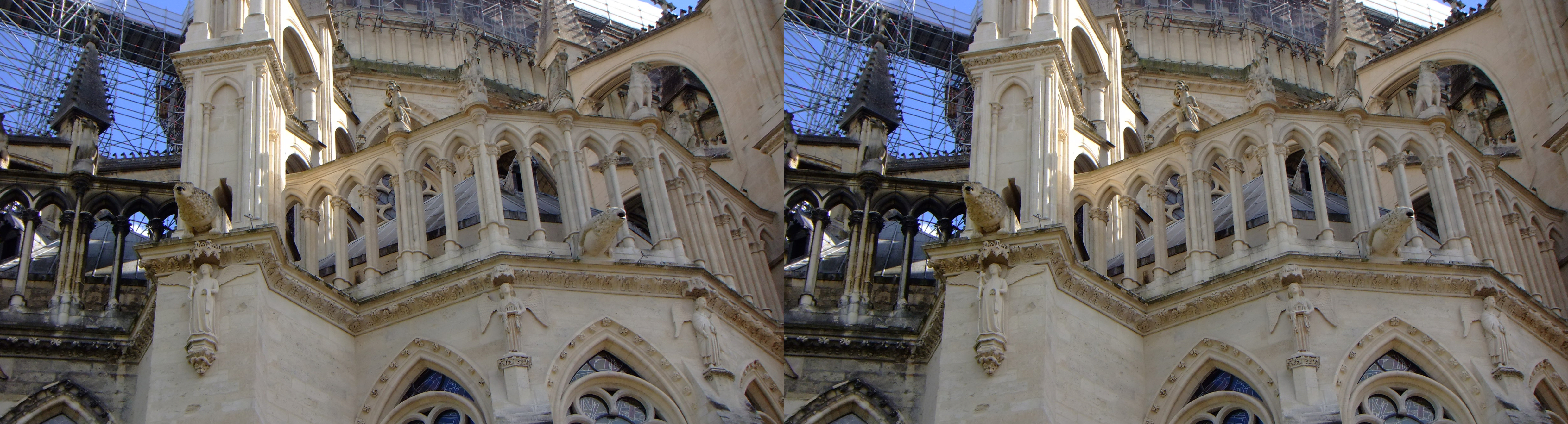 Cathedrale ND, le chevet, détails architecturaux