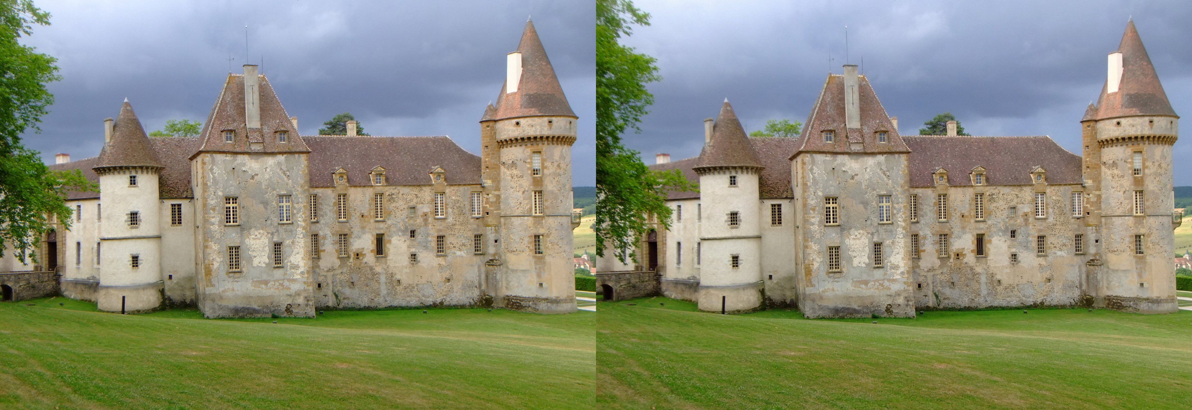 La facade arriere, vue d'ensemble