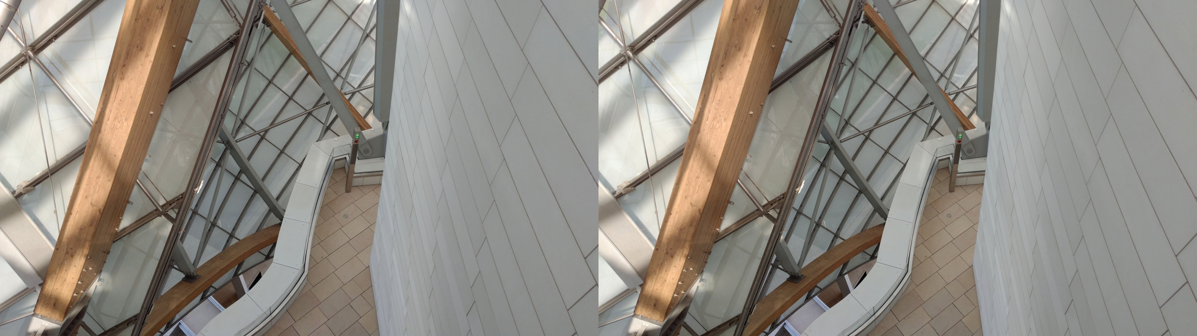 Un passage pour la visite du bâtiment au niveau 3