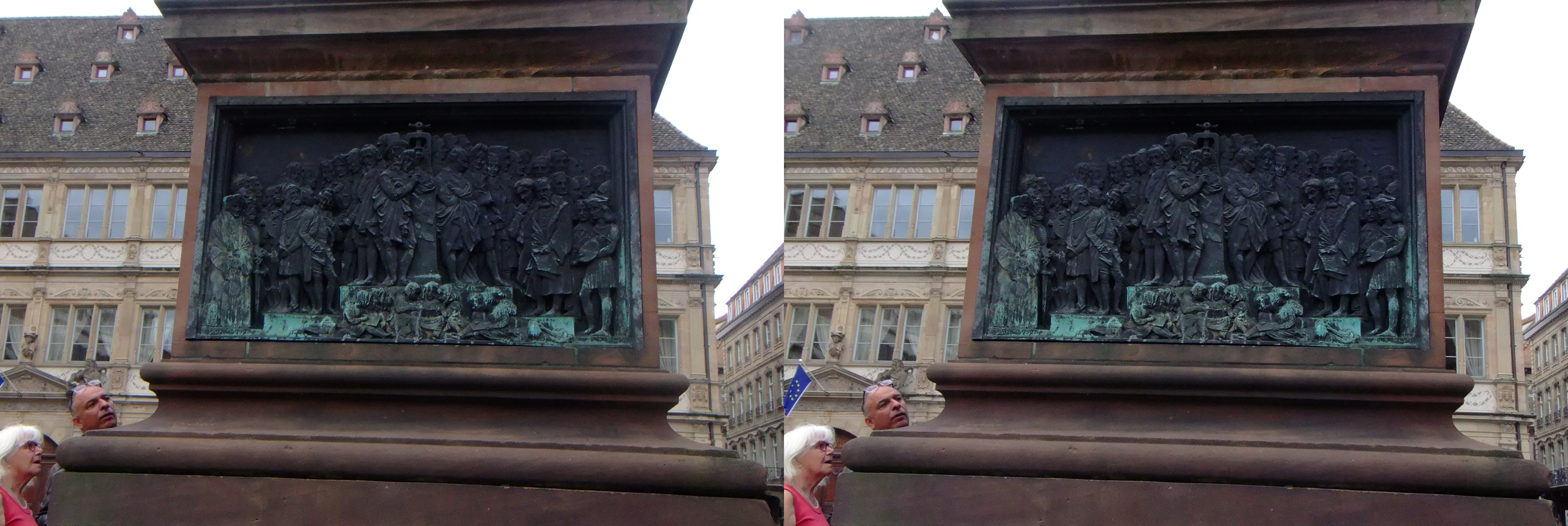 Embase de la statue de Gutenberg