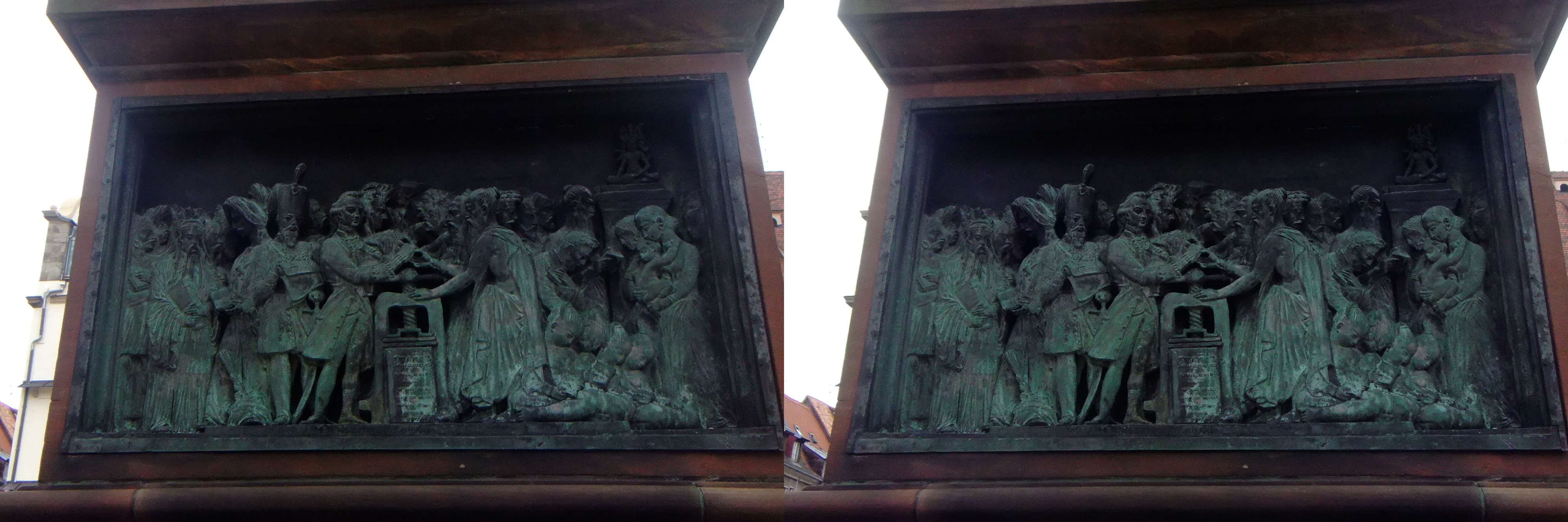 Embase de la statue de Gutenberg