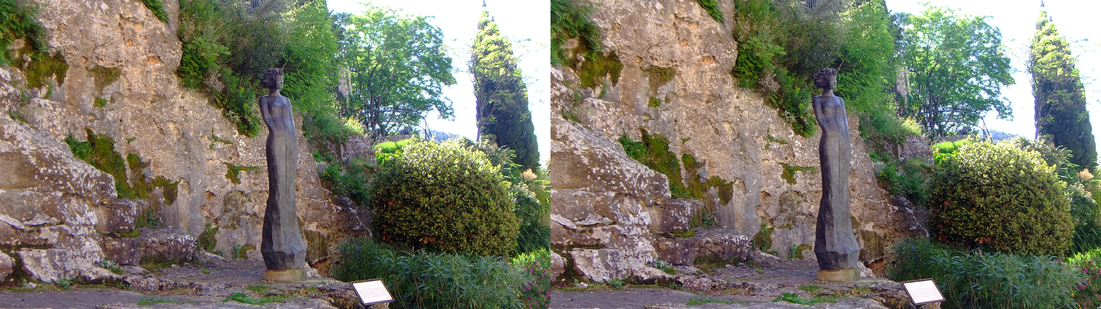 sculpture sur le plateau de l'ancien château
