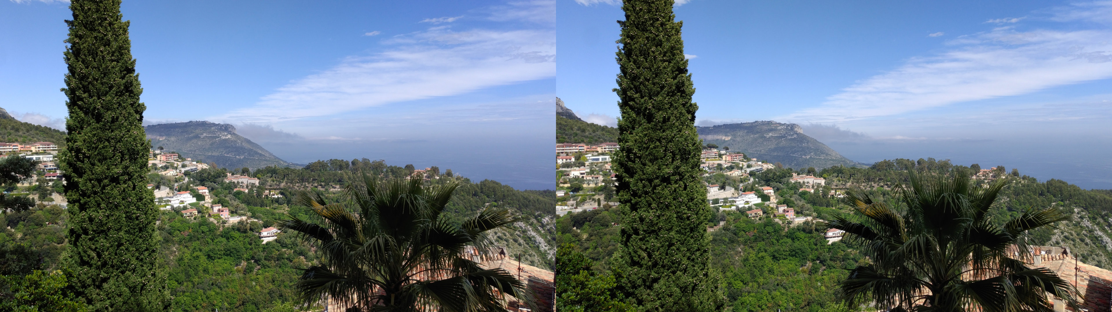 Vue vers l'est, direction Monaco