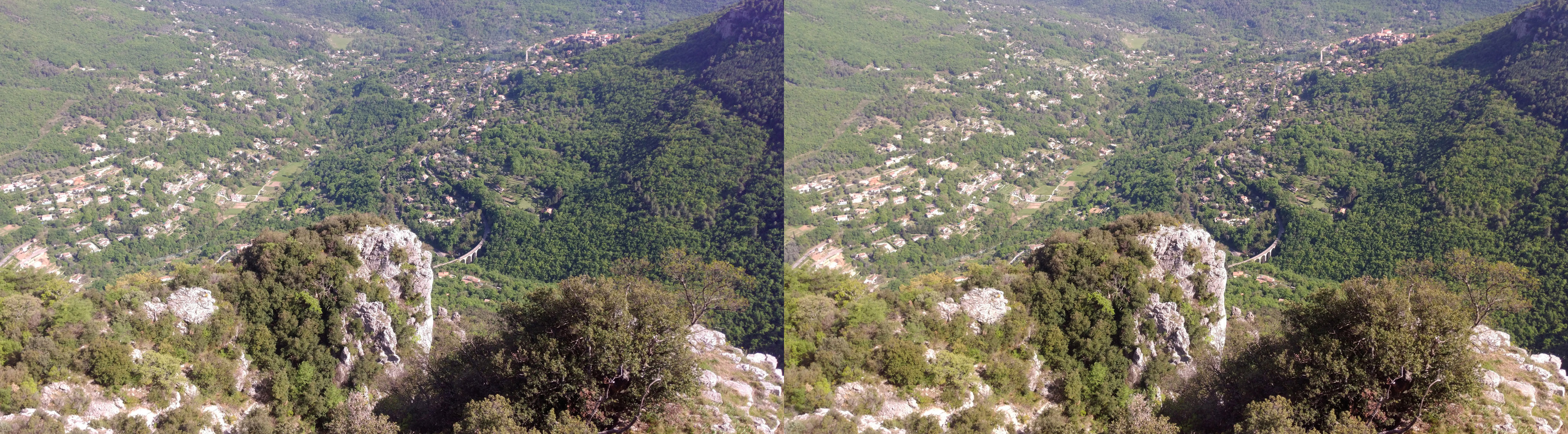 la route en direction de Grasse