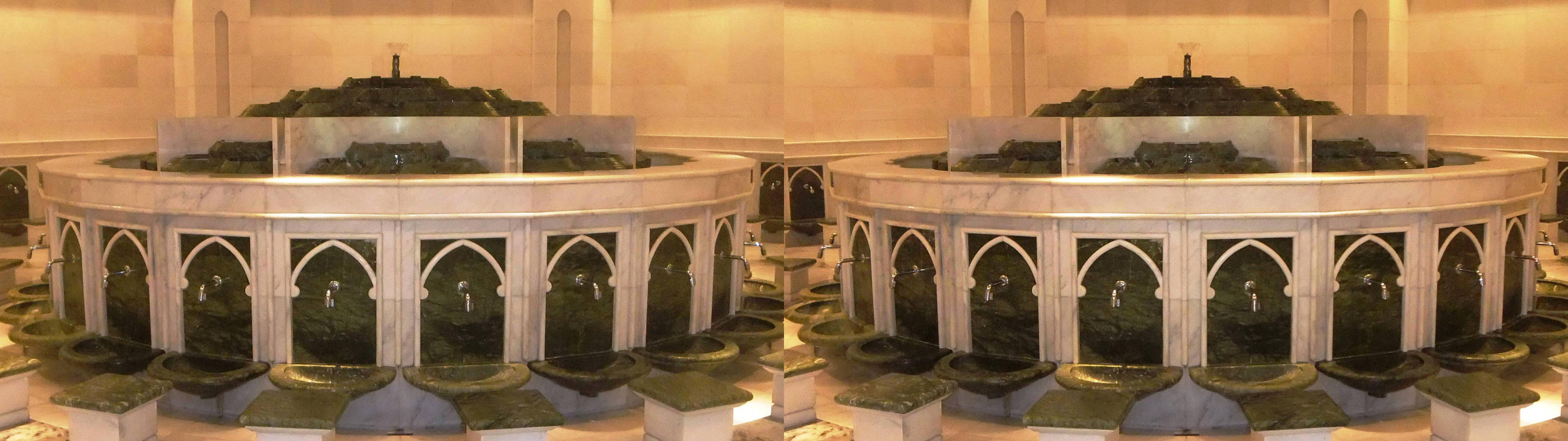 Leu des ablutions, mosquée Cheik Zayed