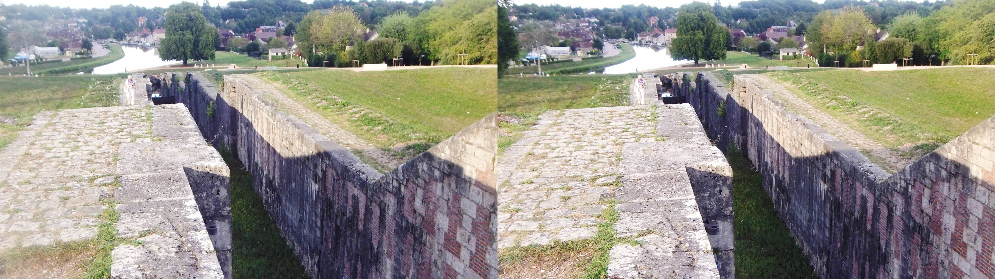 Anciennes écluses avant le pont -canal