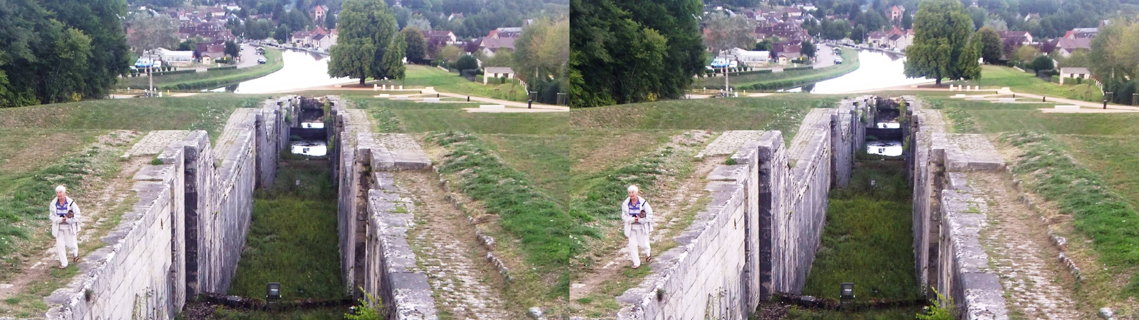 Anciennes écluses avant le pont -canal
