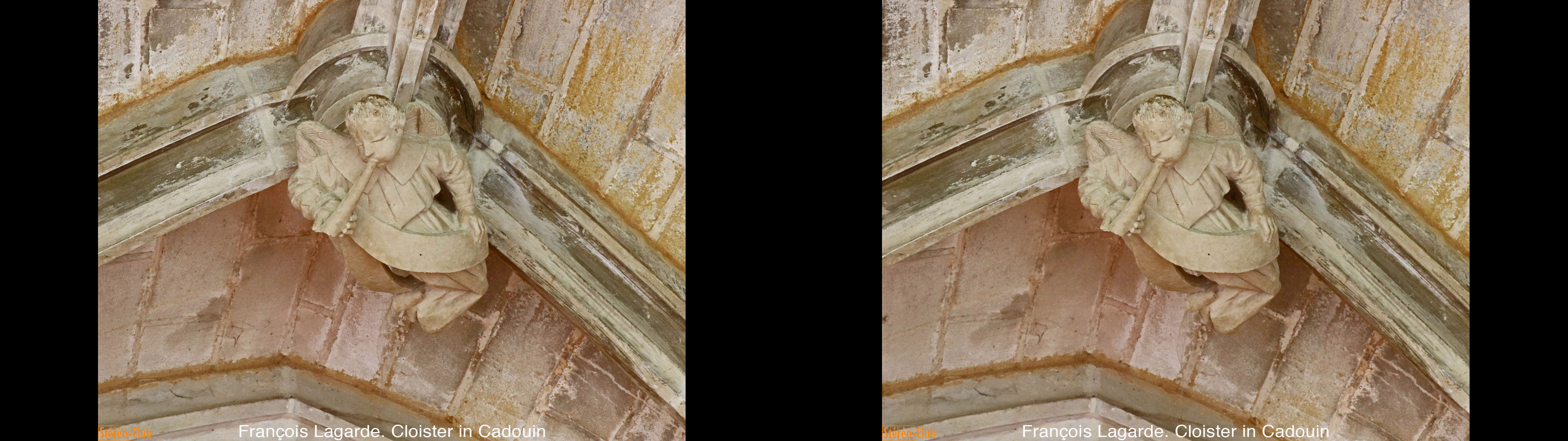 Dans le cloitre de l'Abbaye