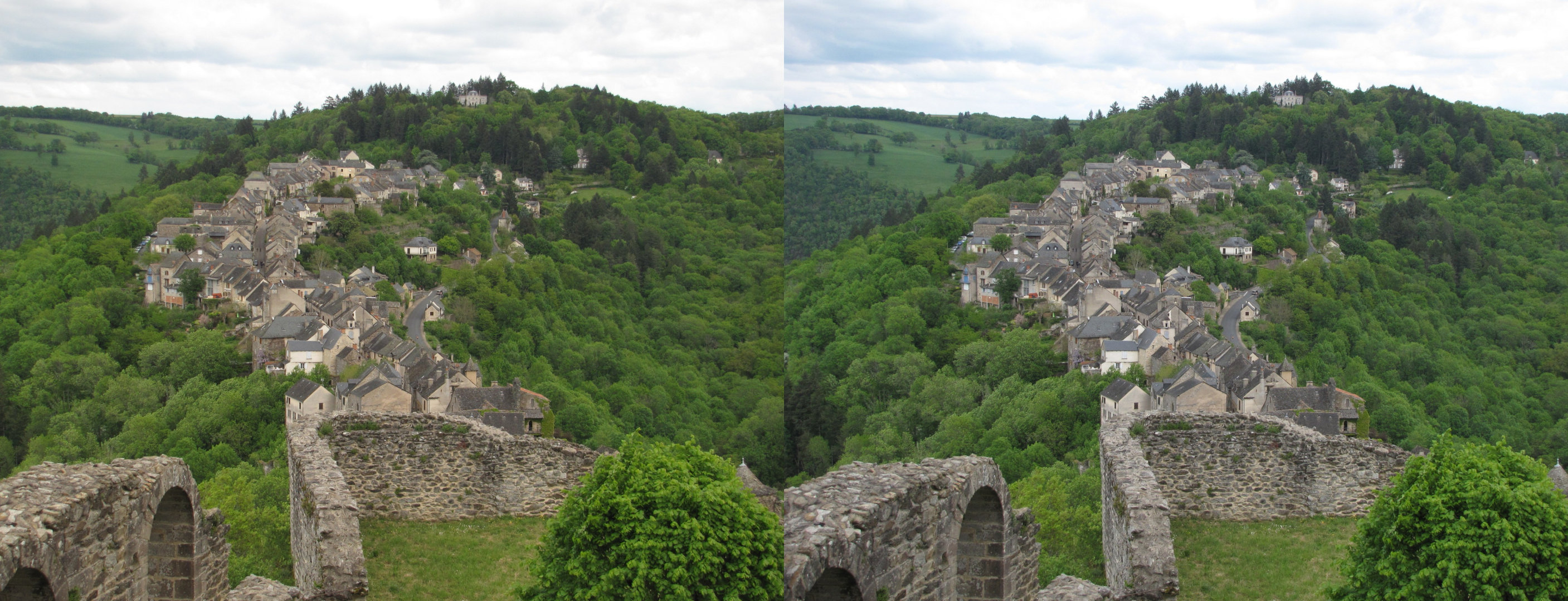 Village vu du château