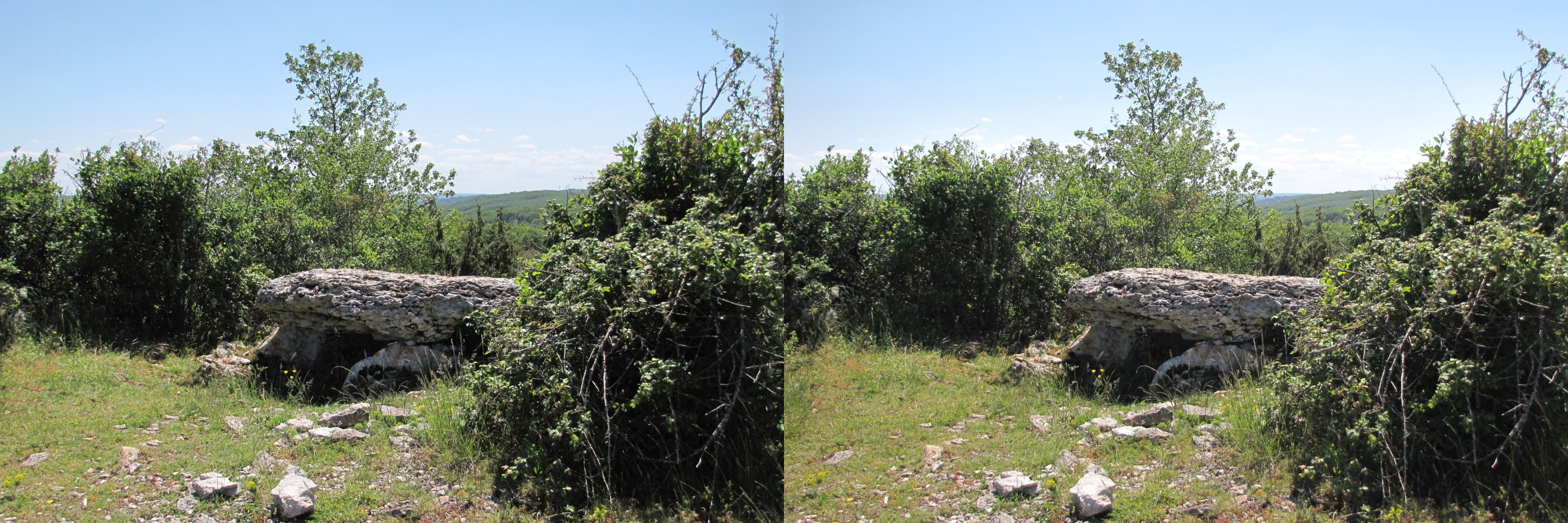 Dolmen du Pech Laglaire n°1, Gréalou, Lot, 5-2016