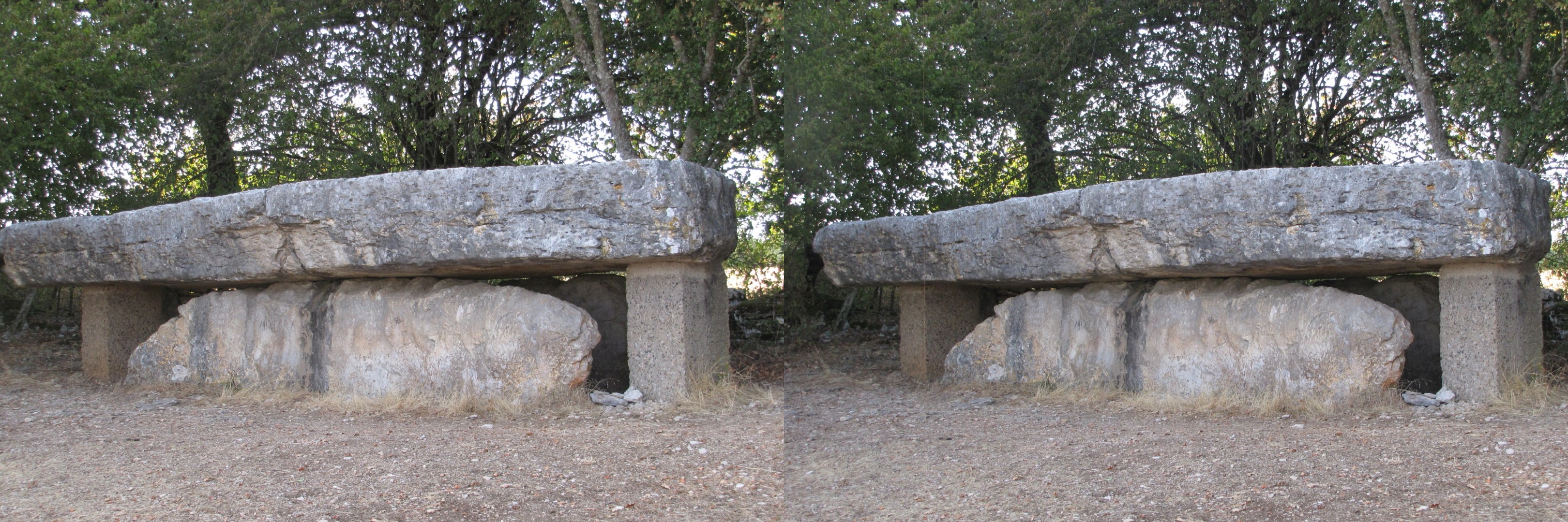 Dolmen de la Pierre Martine, Livernon, Lot, 9-2016