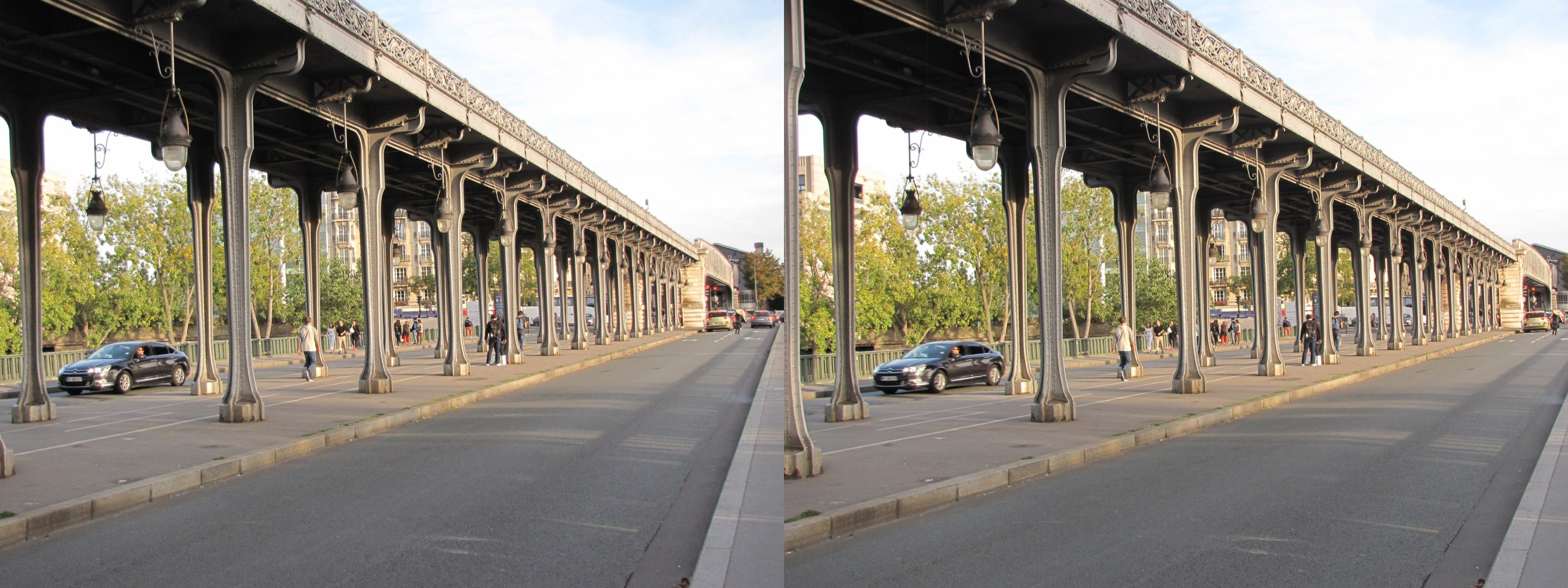 Pont de Bir-Hakeim, vers la rive gauche
