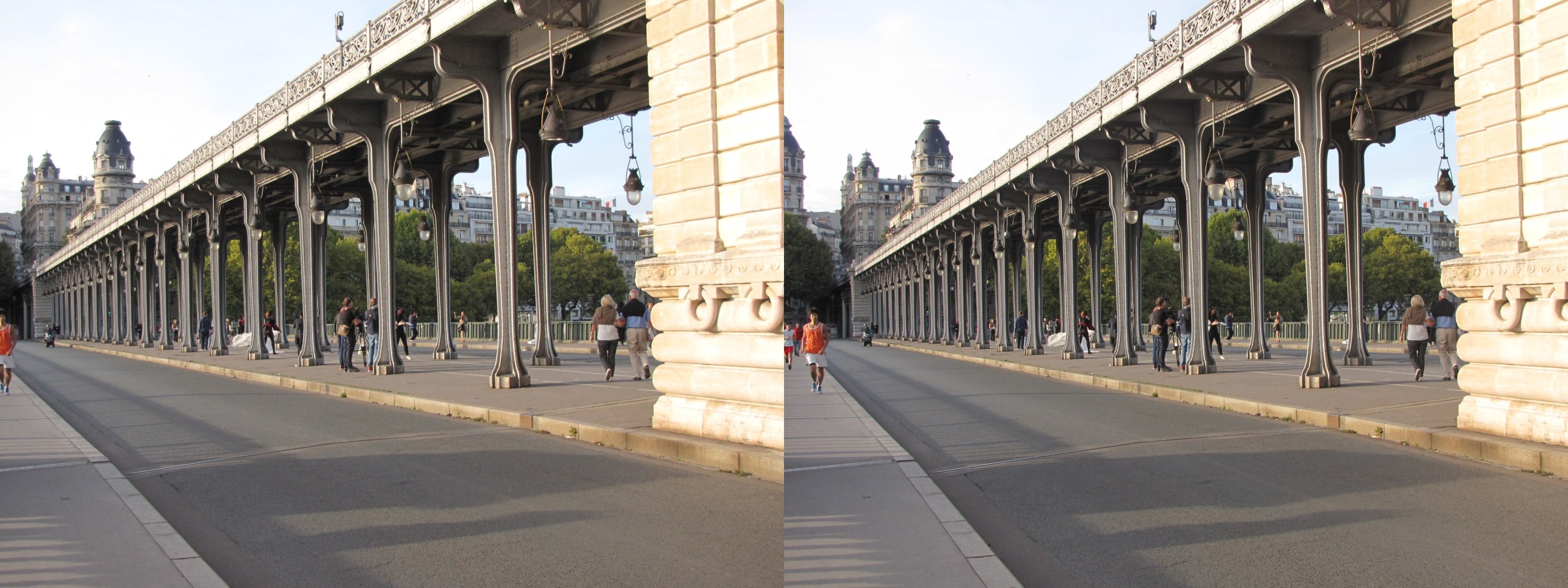 Pont de Bir-Hakeim, vers Passy