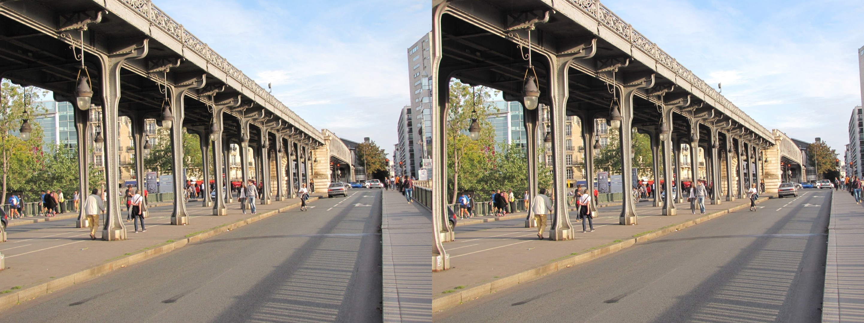 Pont de Bir-Hakeim, vers la rive gauche