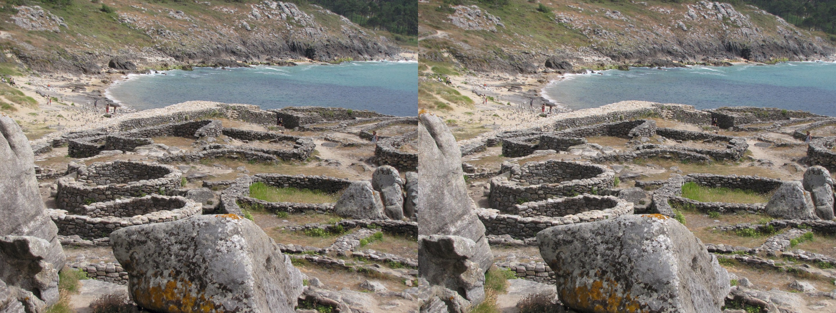 Village de l'âge du fer , diversité des forme des maisons