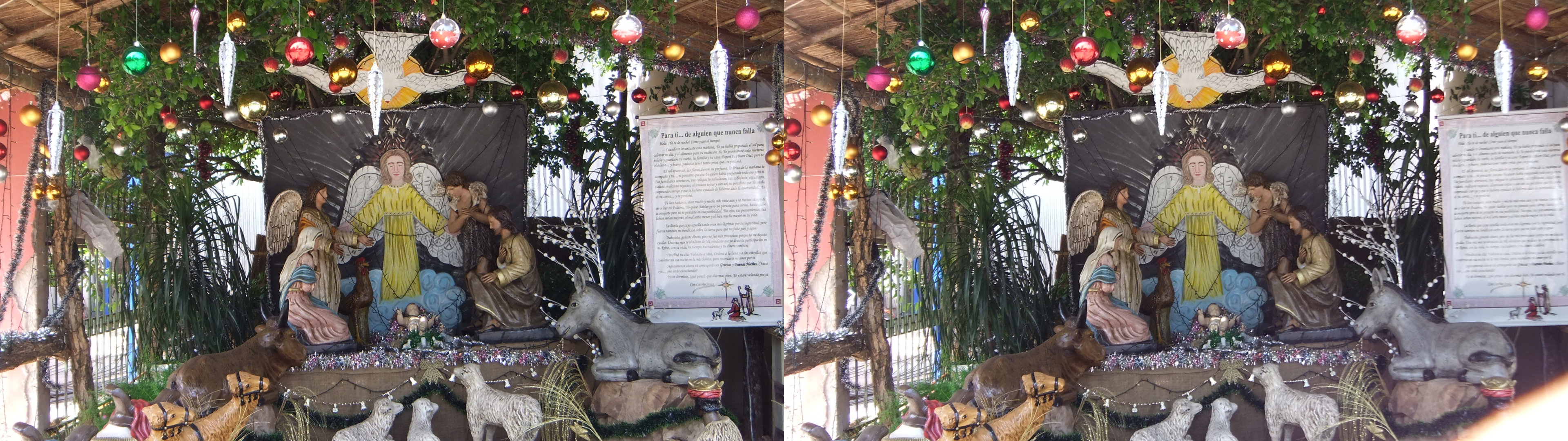 Crèche dans la rue
