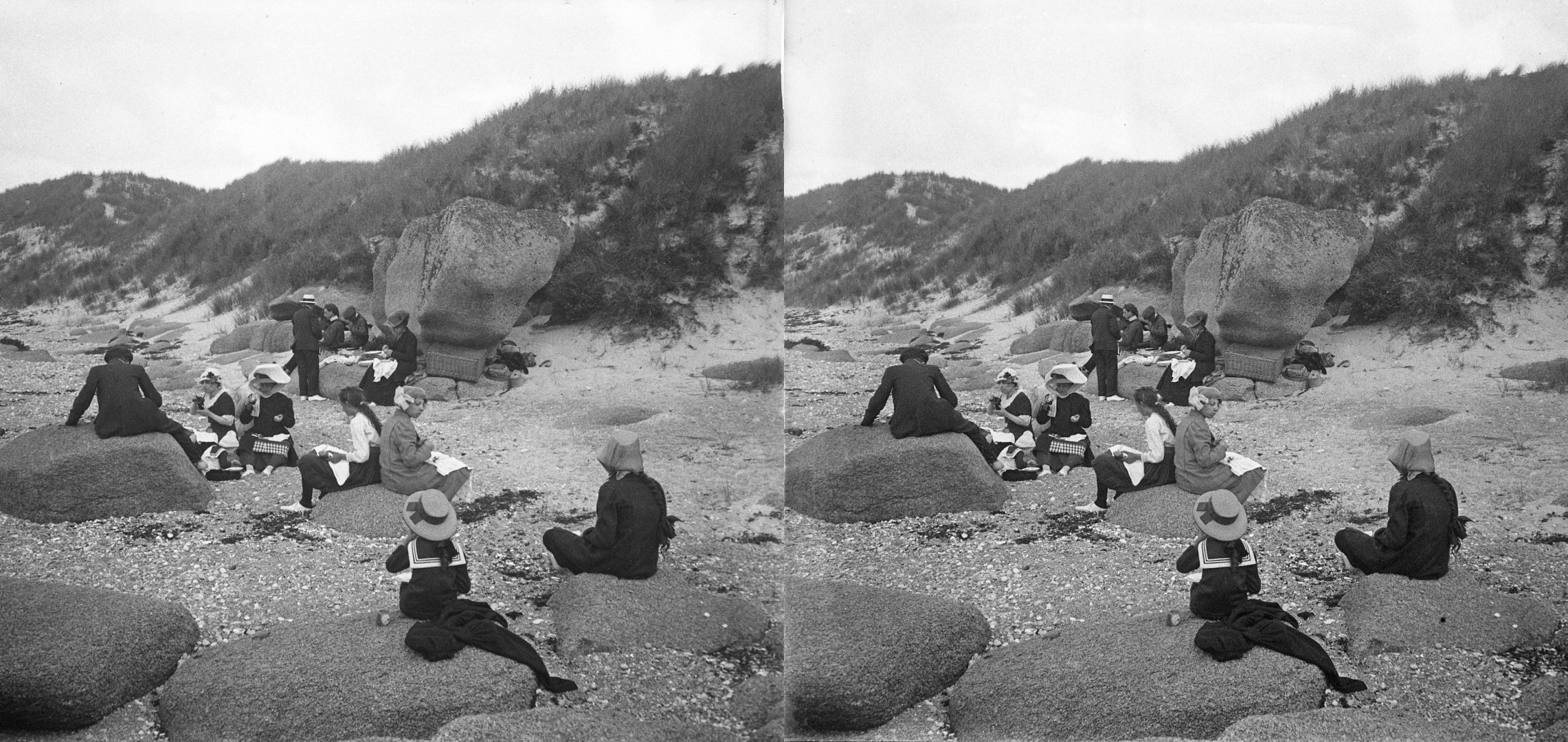 déjeuner à l'ile Molène