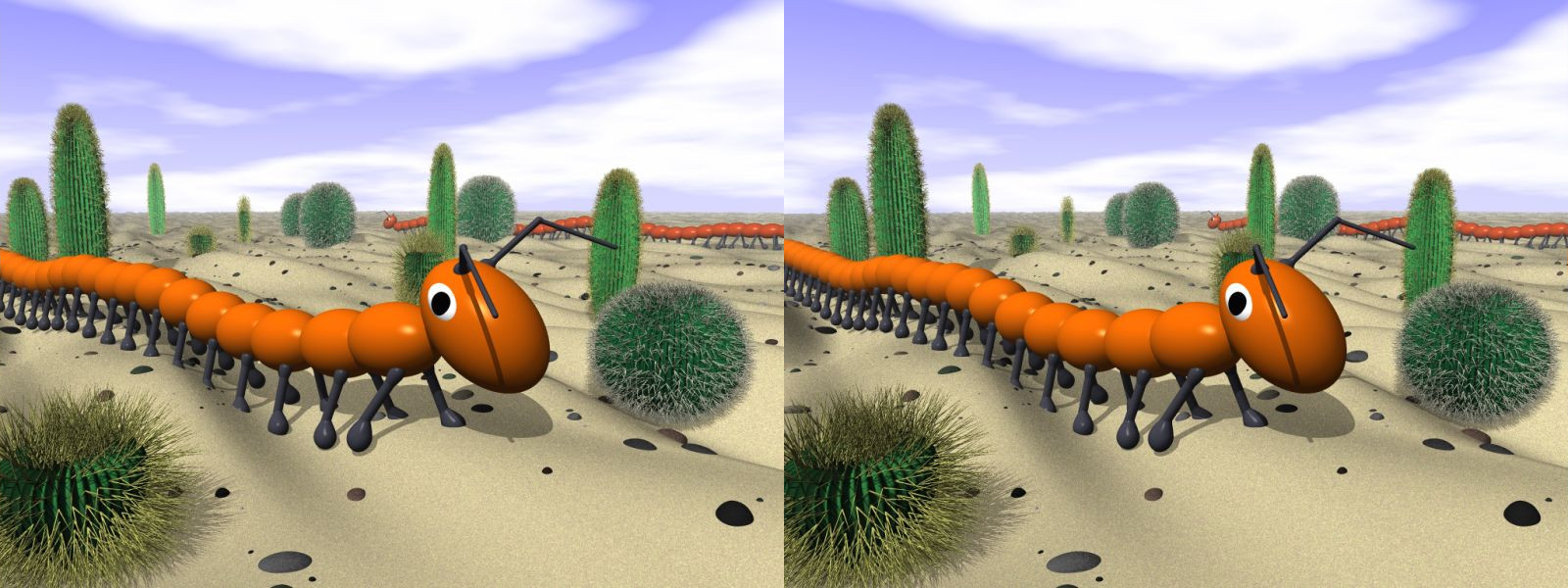 Le millepatte dans son environnement naturel.