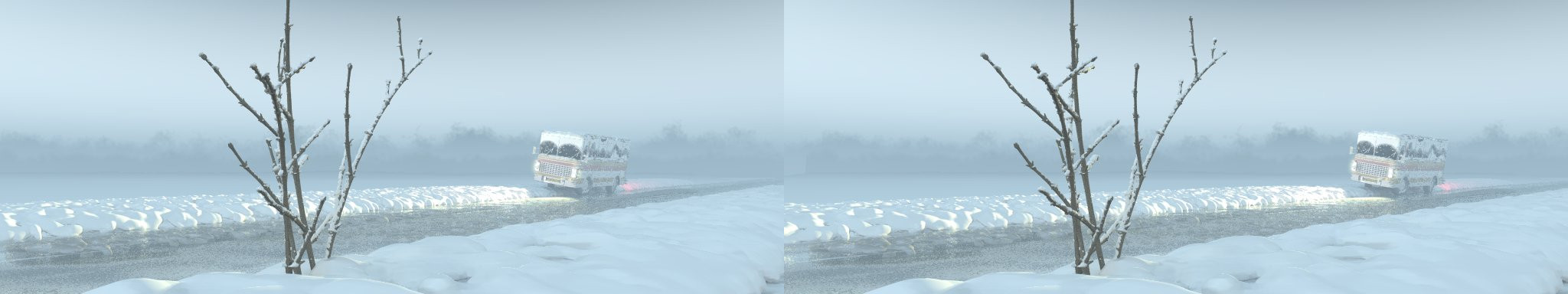 Bus dans la neige