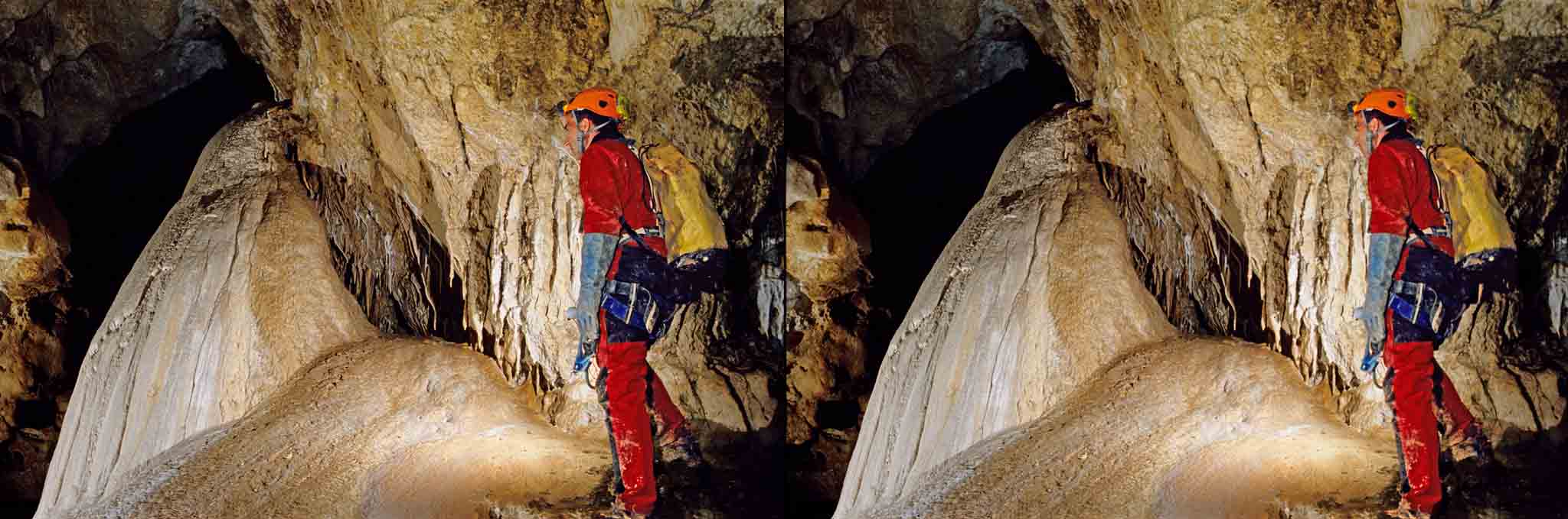 Cette cascade pétrifiée a été bâtie par l'eau pendant plusieurs millénaires.