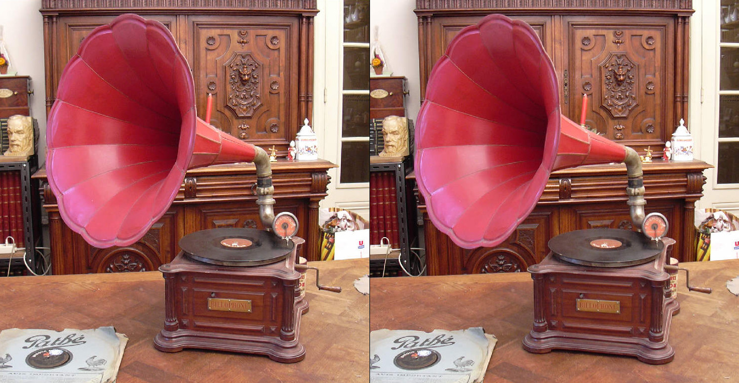 Billophone, vers 1910, aucun catalogue ne mentionne ce constructeur