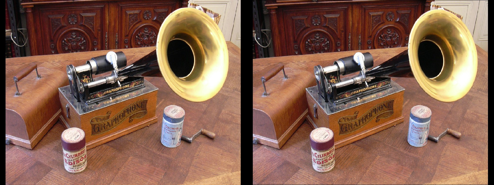 Appareil fabriqué par la Columbia Phonograph Company vers 1900.