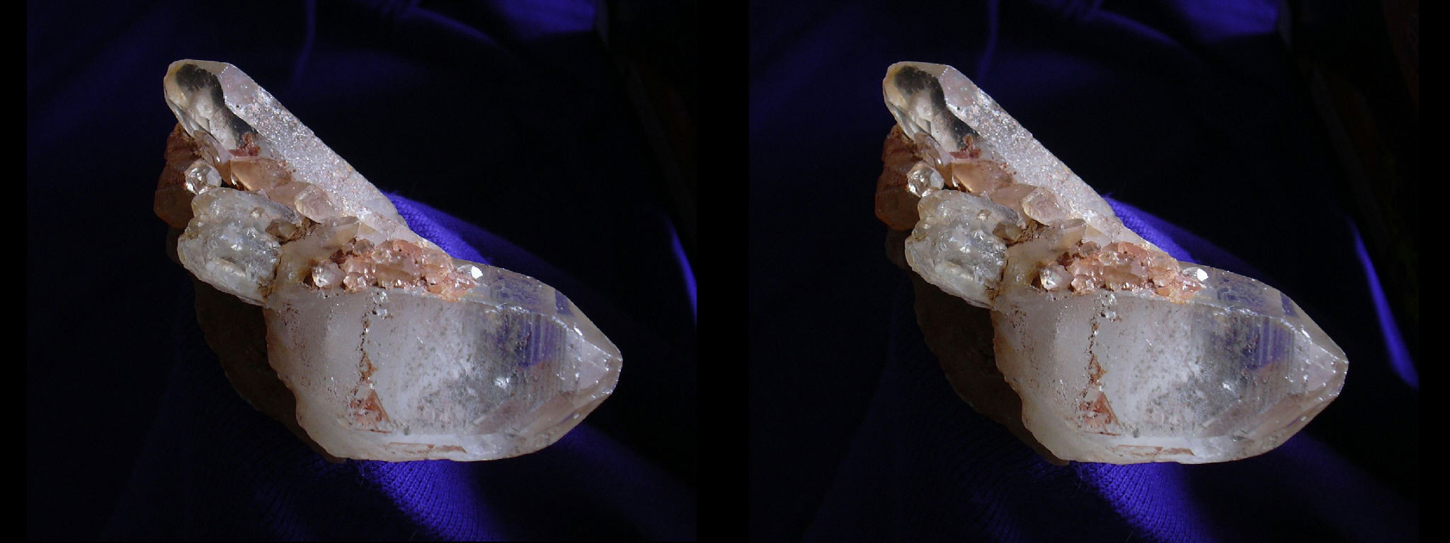 Quartz violet, pris avec glissière