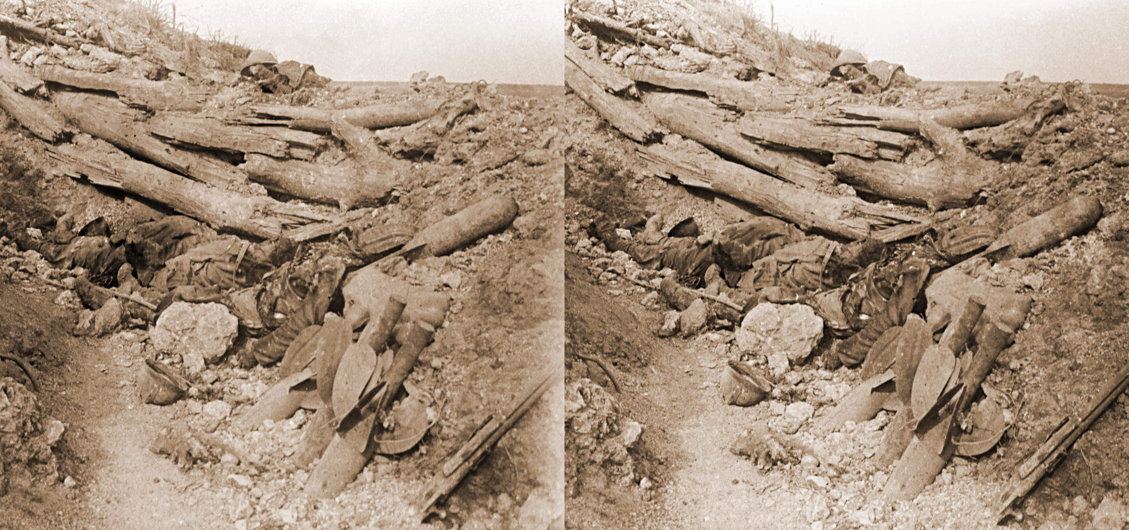Devant Douaumont. Tranchée de 1ère ligne