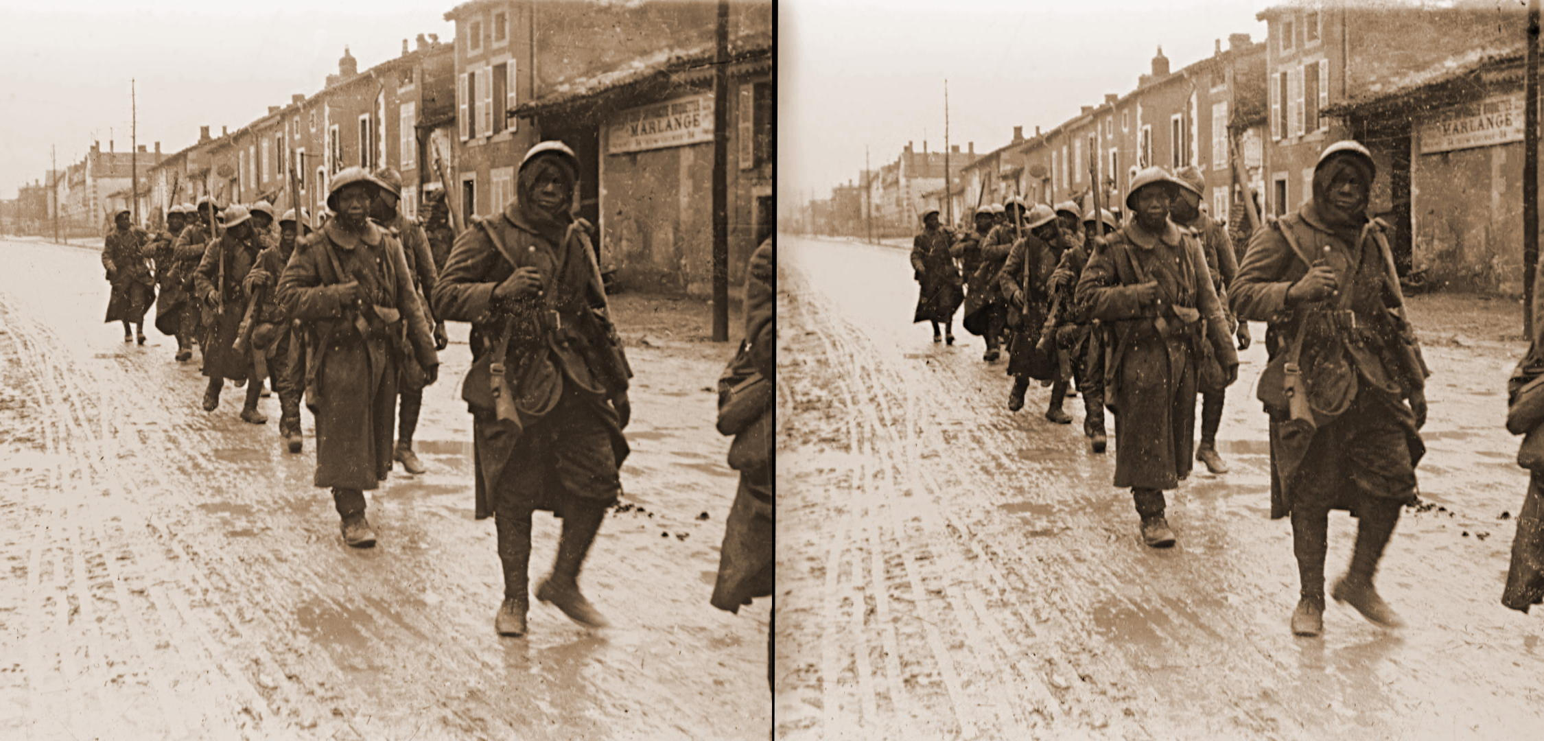 Sénégalais apres l'attaque de Douaumont