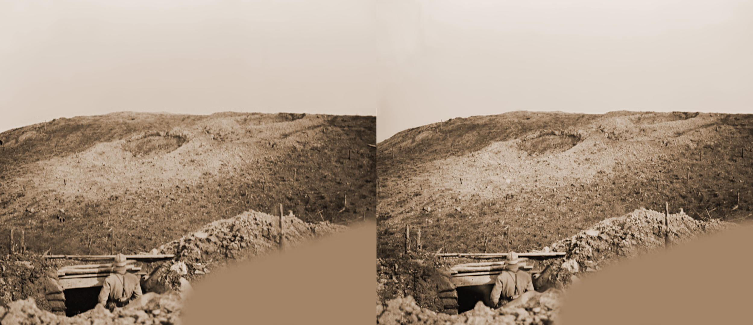 Entonnoir de mine aux Eparges