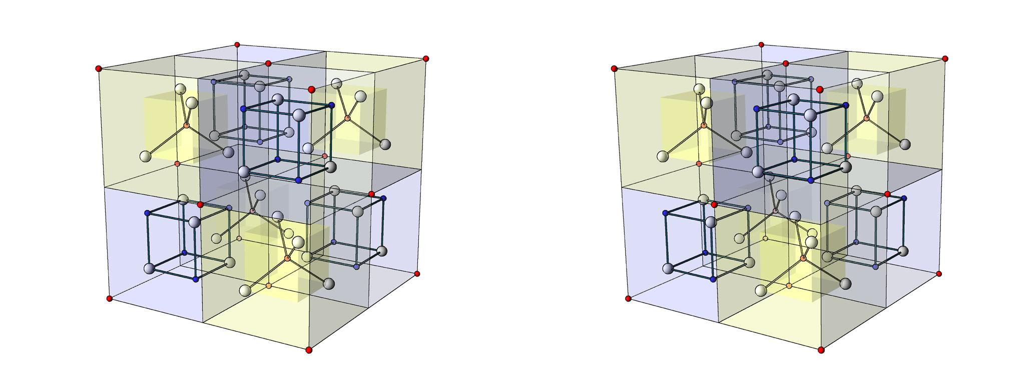 Treillis atomique Yu (Yu atomic lattice) - 25°