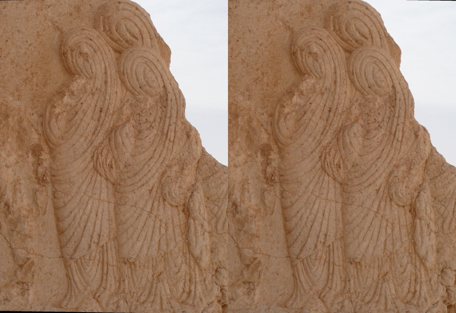 Les pleureuses, temple de Baal, Palmyre, 2008