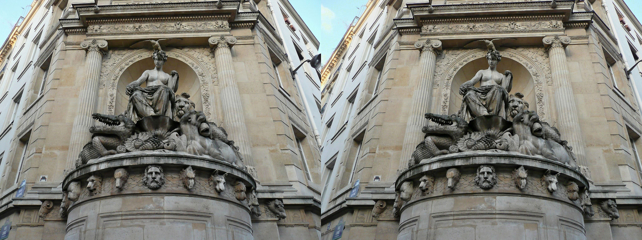Partie supérieure de la Fontaine Cuvier