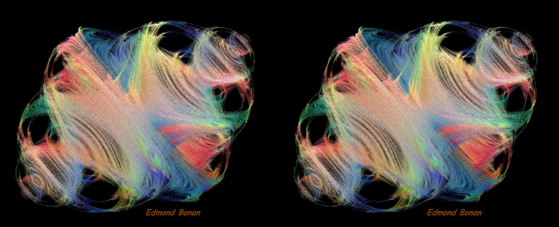 Fractale Quaternionienne, Section par l'espace T=0