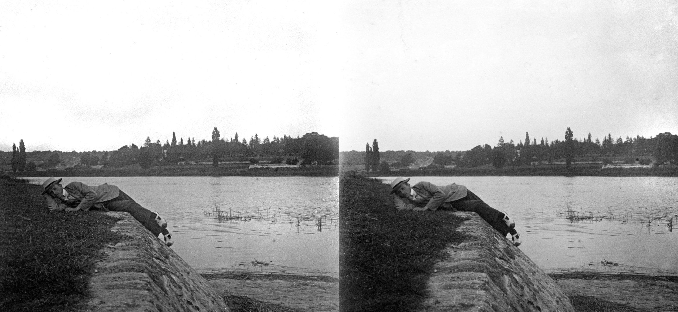 Victor au bord de l'eau