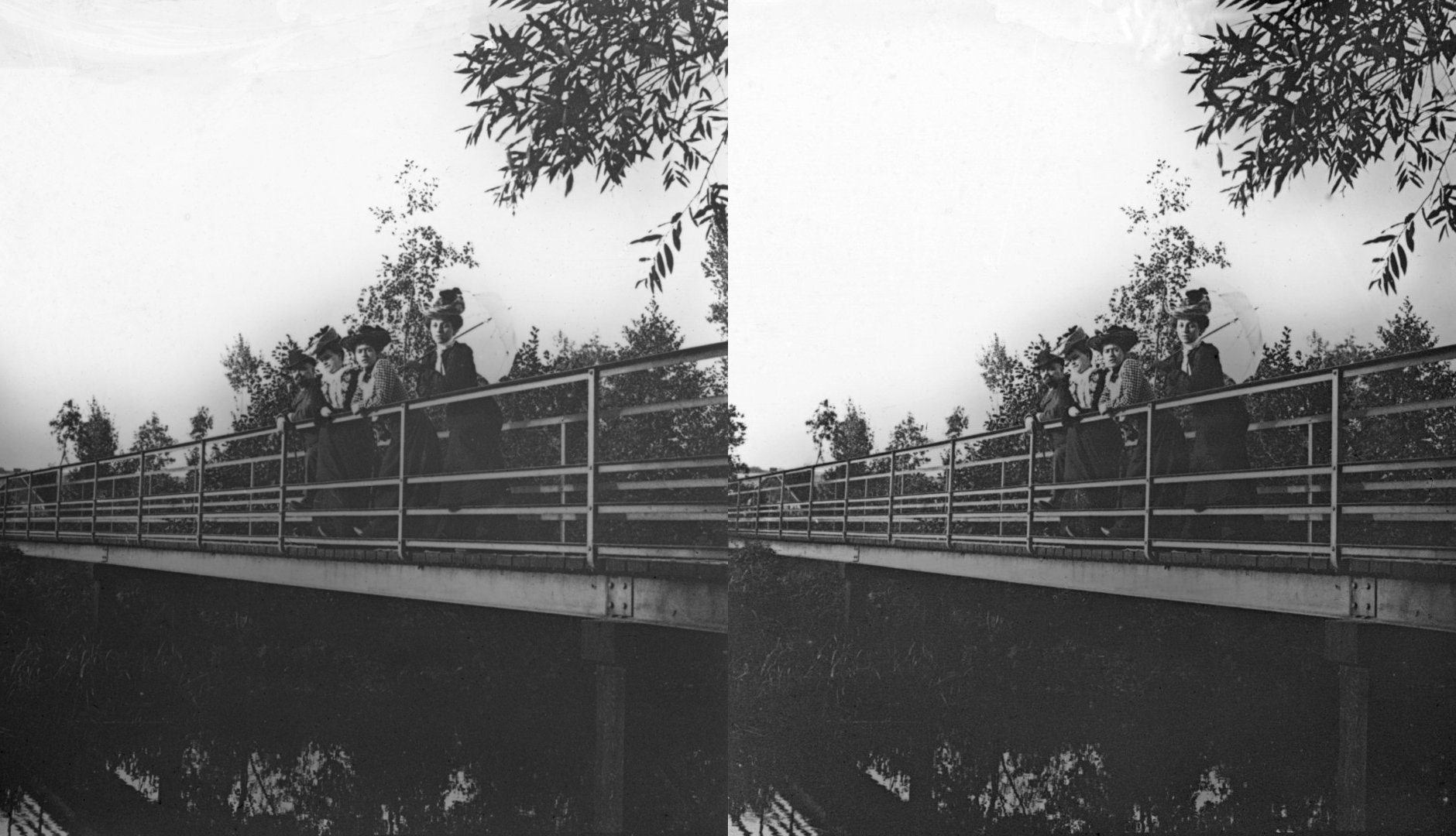 Passerelle sur l'Eure à Ezy
