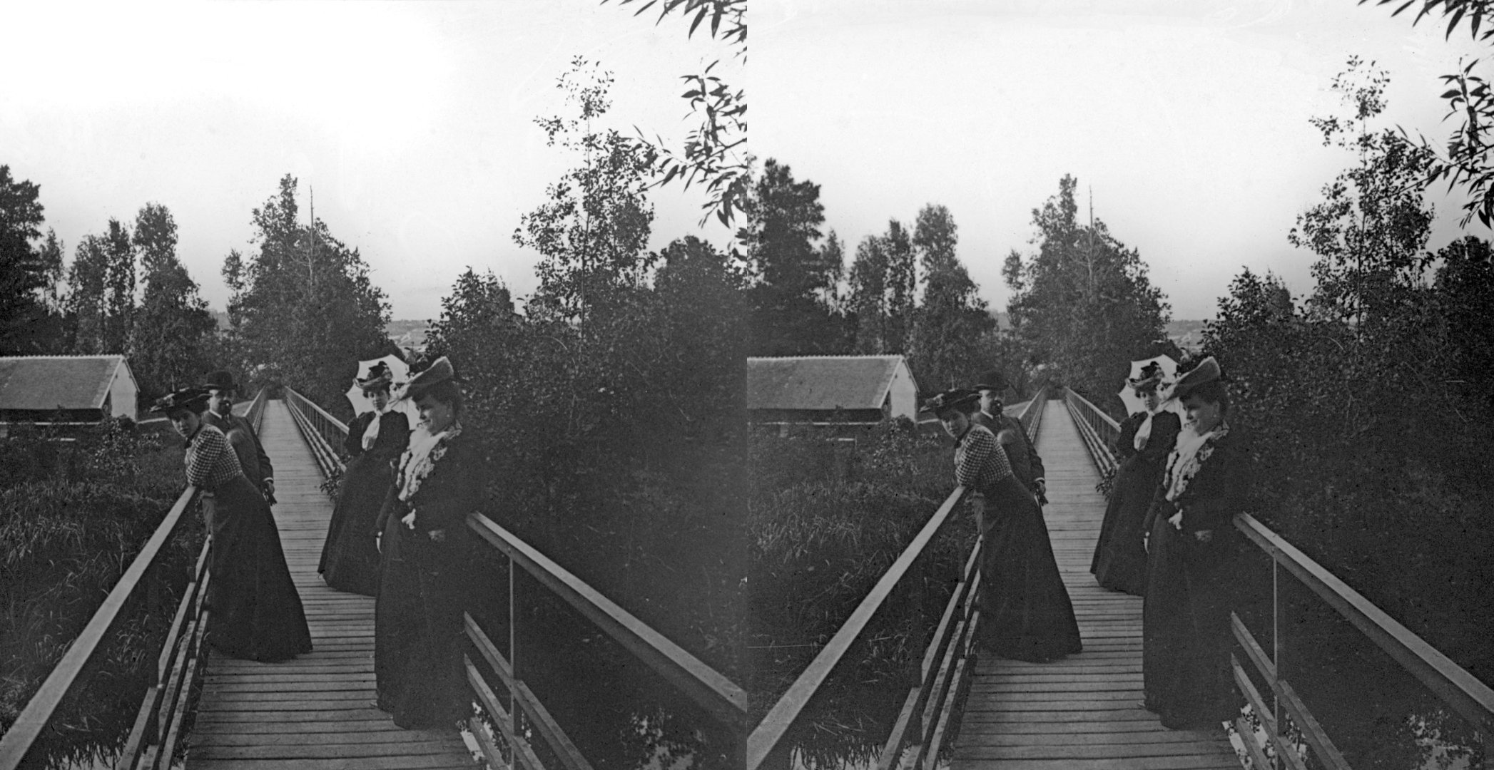 Passerelle sur l'Eure à Ezy